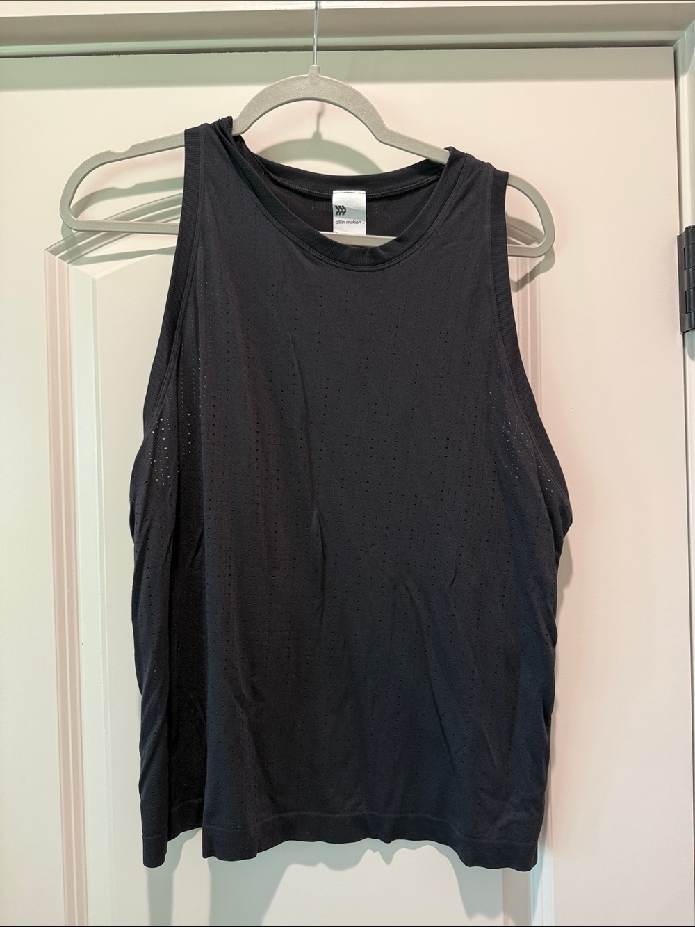 all in motion Black Perforated Women's Athletic Tank